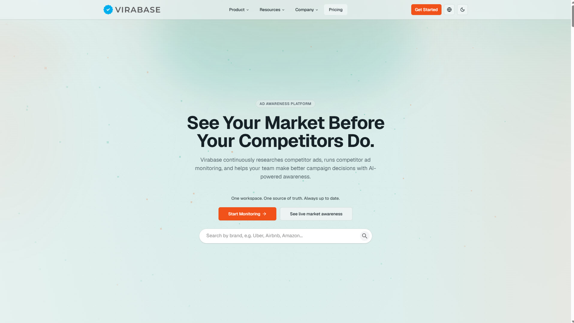 Virabase homepage